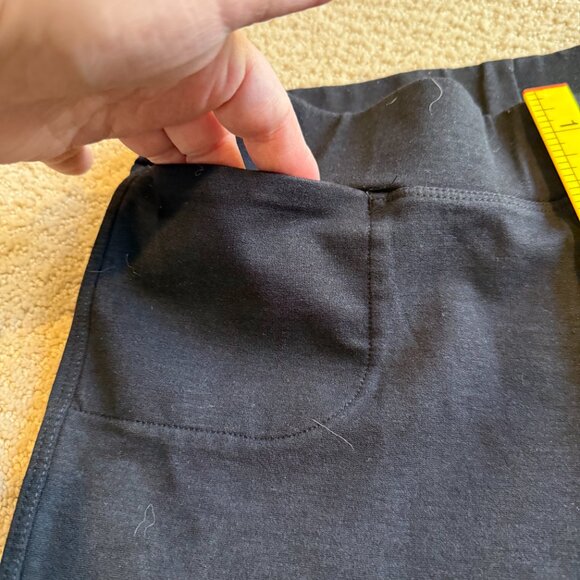 American Giant No-BS Pants Ponte Kick Flare Stretch Pull On Black Size 8 #136653 - Picture 6 of 14